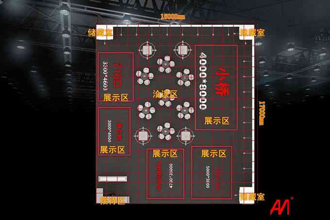 深圳展會(huì)設(shè)計(jì)-漢川數(shù)控深圳展覽設(shè)計(jì)效果圖